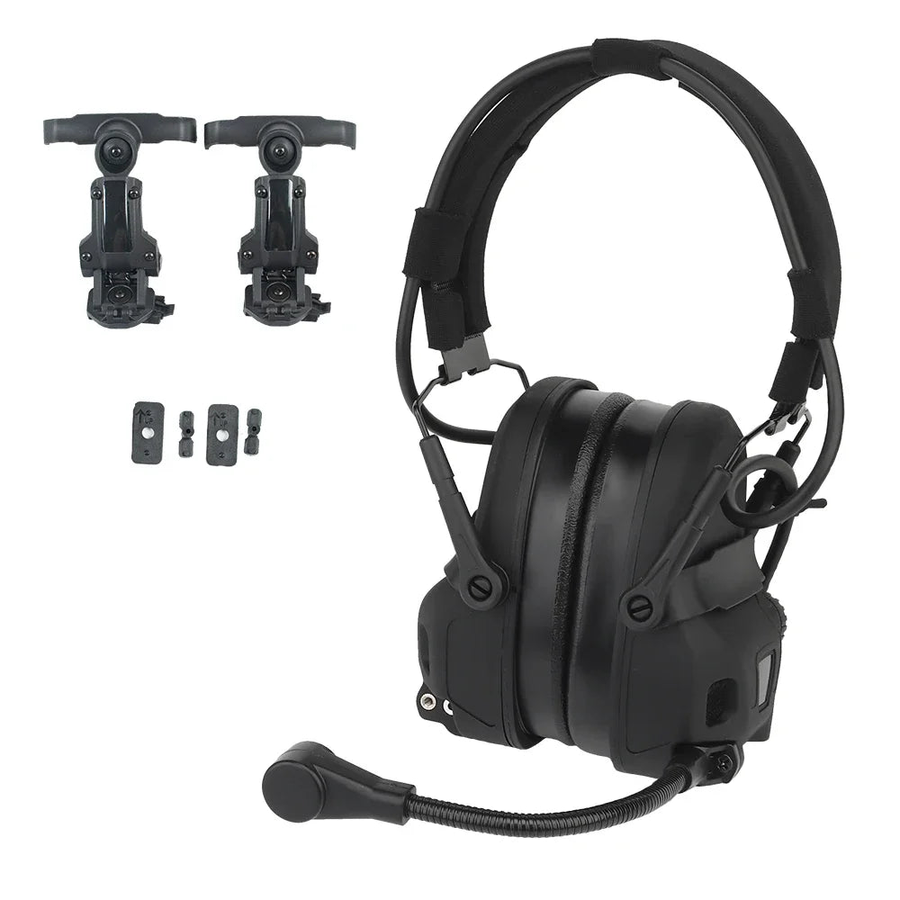 GEN 6 Tactical Headset Hunting Shooting Noise Reduction Headset for OPS Core ARC and Wendy M-LOK Helmet Head Mounted 2 in 1
