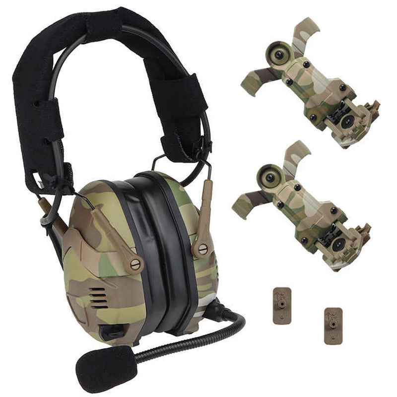 High Noise Reduction Wireless Tactical Bluetooth Headset for Shooting Training