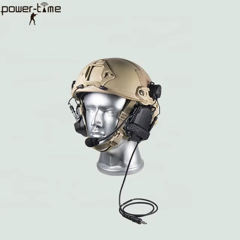 Hearing Protection Situational Awareness Tactical Headset for Combat Helmet