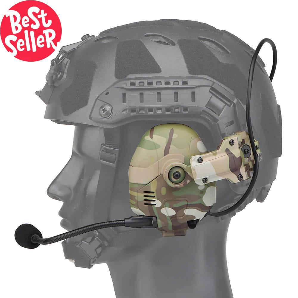 High Noise Reduction Wireless Tactical Bluetooth Headset for Shooting Training