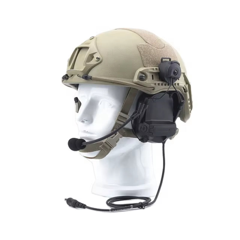 Hearing Protection Situational Awareness Tactical Headset for Combat Helmet