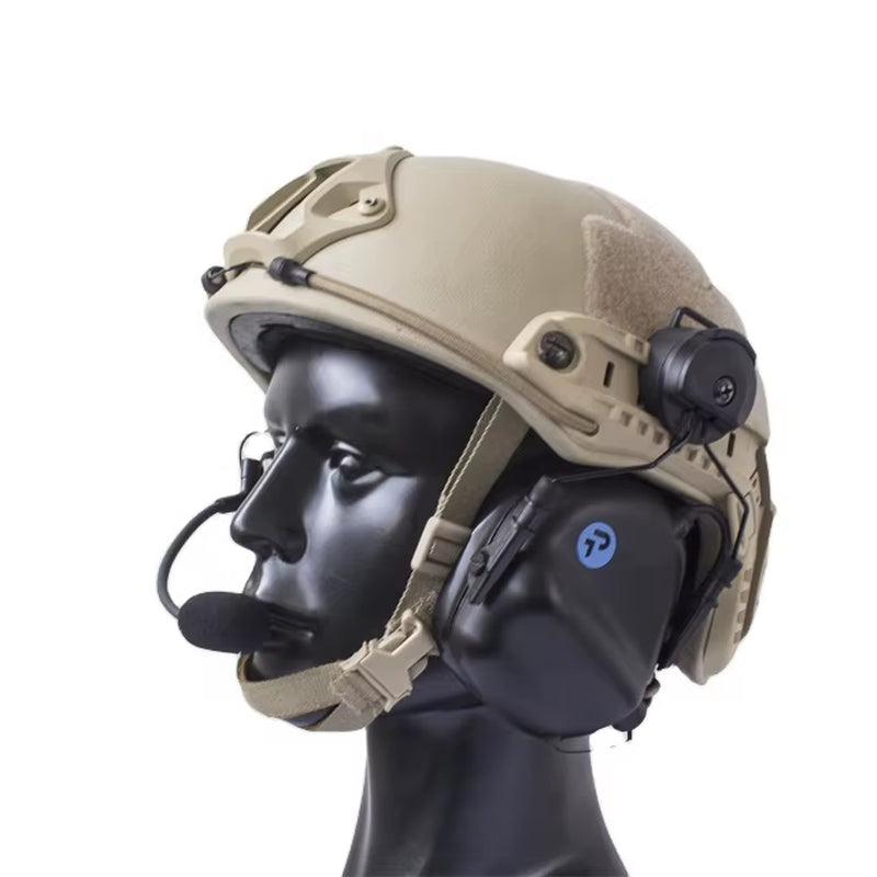 Hearing Protection Situational Awareness Tactical Headset for Combat Helmet
