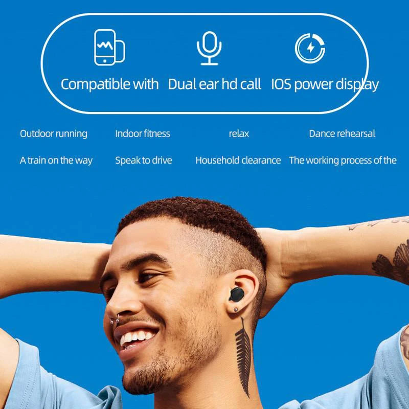 A6S Bluetooth Headset Earphone TWS Sports Headset E7S Touch Mini Wireless Bluetooth Headset 5.0 Touch Touch Headset