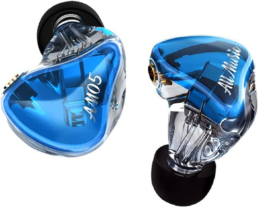 AM05 IEM, Solid Molded In-Ear Monitor, 5-Driver Earbuds with Detachable Audio Cable