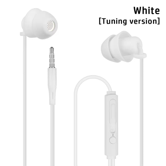 1Pc 3.5Mm In-Ear Earphones Noise Reduction Wired Headphones with Volume Control Stereo Sleep Headphone Sport Headset for Android