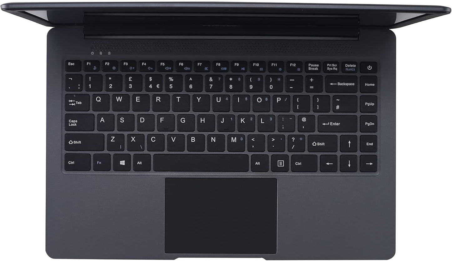 14.1" Full HD Windows 10 Professional Slim N Light Laptop, Revolutionary Design - 4GB RAM, 128GB Storage S14+ Model Lapbook, Celeron, USB 3.0, 5Ghz Wifi, Expandable Storage (128GB)