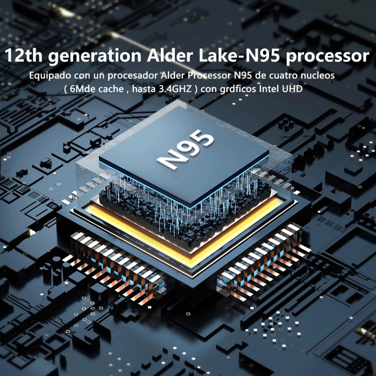 15.6 FHD Laptop, Intel Quad-Core 12Th Alder Lake N95, 16GB, 1TB SSD, Silver, New