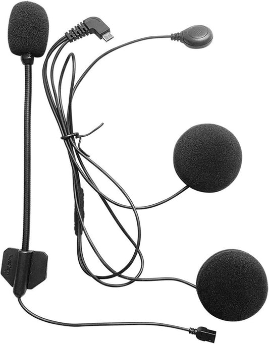 5 Pin Interchangeable Hard Mic and Soft Mic Speakers T-MAX, New Versiontcom-Sc T-COMVB Helmet Communication System [5-Pin Headphone Micro USB Interface]